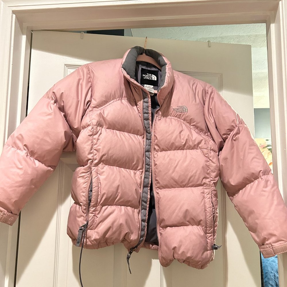 North Face Girls Large Pink Puffer Jacket- Excellent Condition